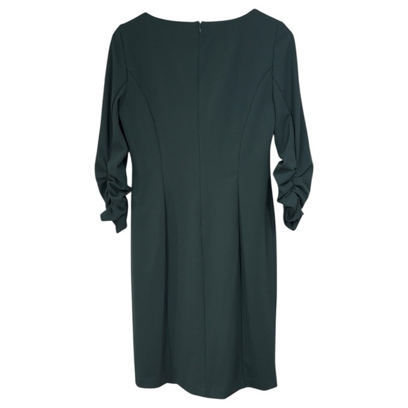 DKNY Dark Emerald Green Sheath Party Career Business Dress Women's Size 10 - Picture 8 of 11